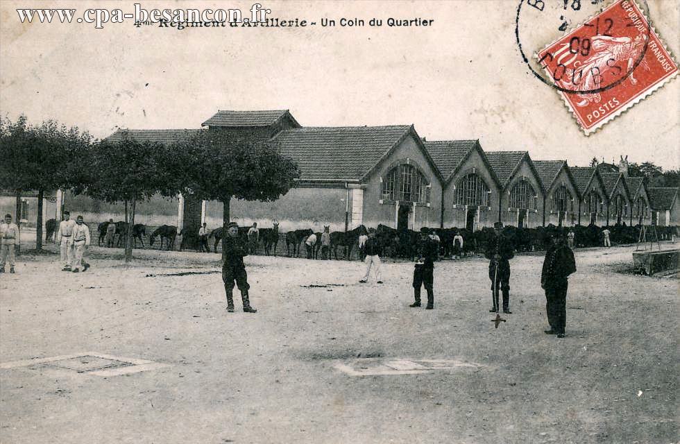 4me Régiment d Artillerie - Un Coin du Quartier
